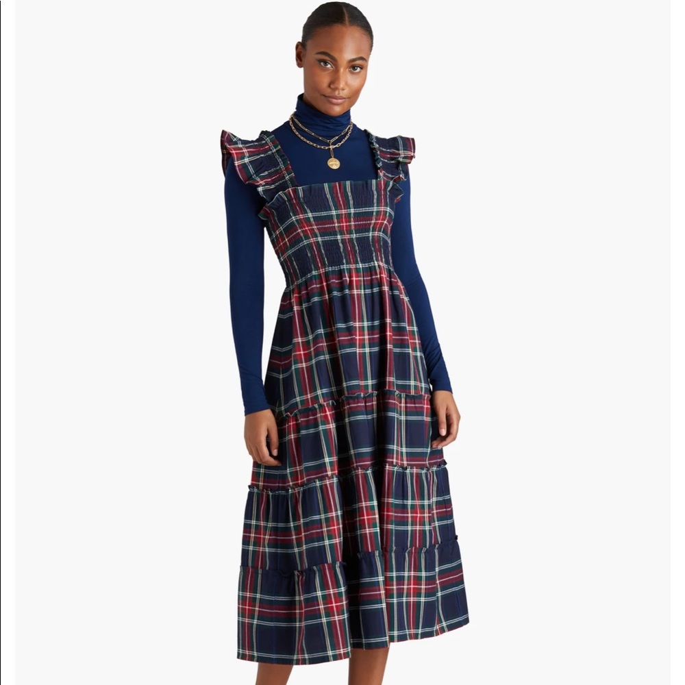 Hill House Home Navy Tartan Ellie Nap Dress XS